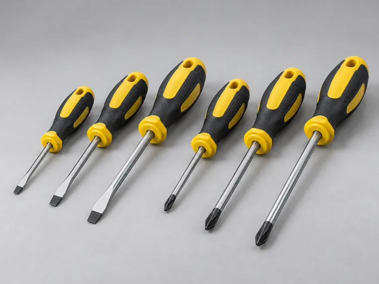 Slotted and Phillips screwdriver set