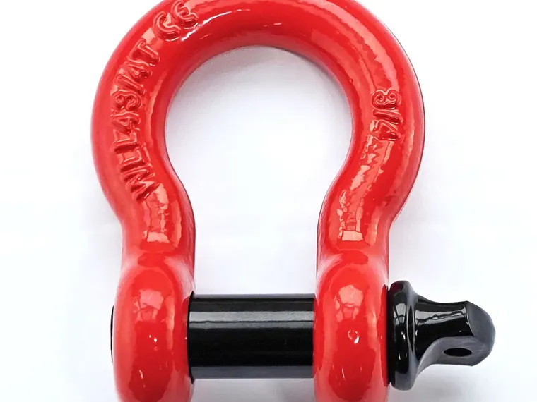 Screw pin anchor (bow) shackle, US type G209, hot-dip galvanized