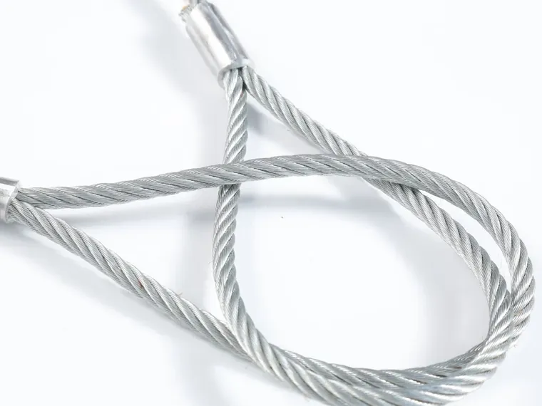 Wire rope sling, 2, 3 or 4 legs with master link and hooks