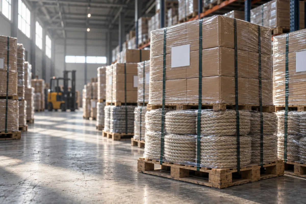 Cajas paletizadas para un contenedor mixto